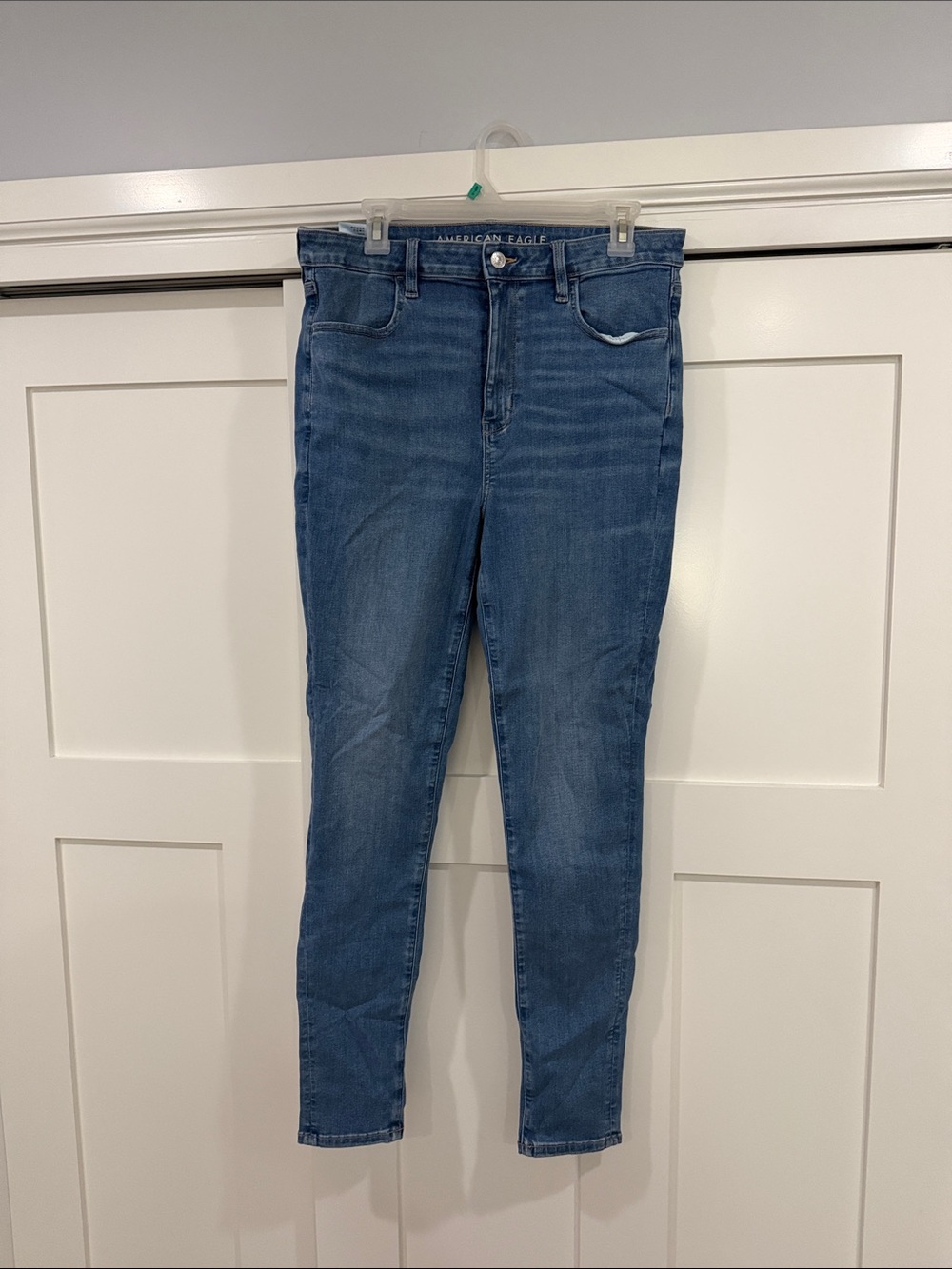American Eagle Outfitters Light Blue High-Rise Skinny Jeans LONG